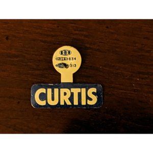 Laurence Curtis 1962 (R) US Senate candidate Massachusetts Tin Fold Over Pin